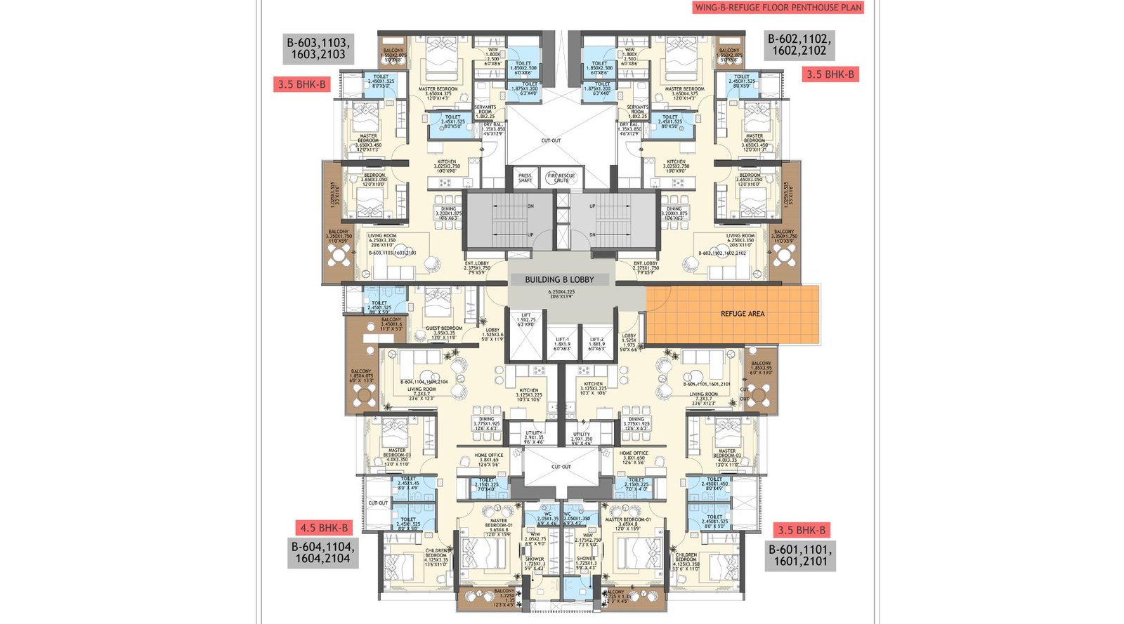 Gang-Platinum-B-Wing-Refuge-Floor-Penthouse-Plan